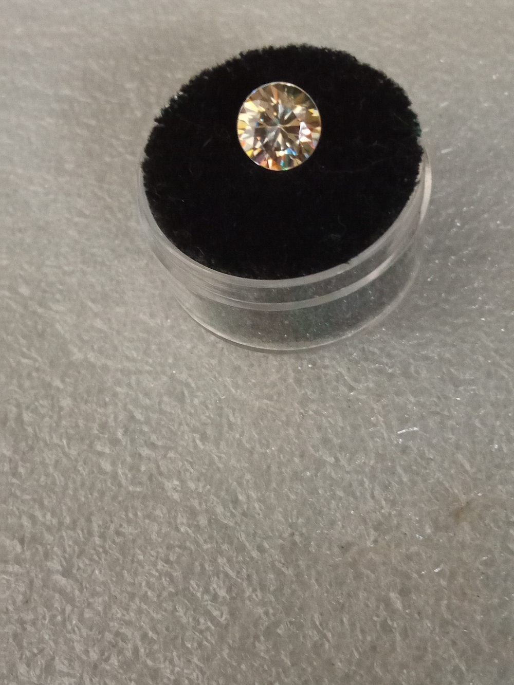 RARE 2.92ct Round Strontium Titanite Lab Created Diamond
